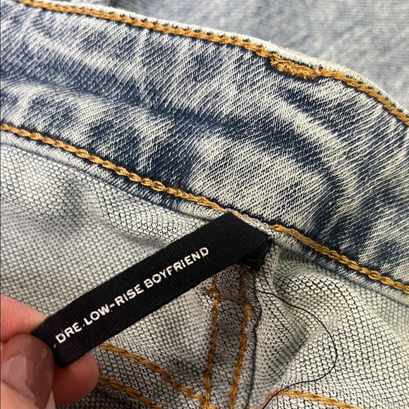 rag & bone Women's Washed Denim Dre low rise Boyfriend Jeans size 27 - Picture 4 of 5